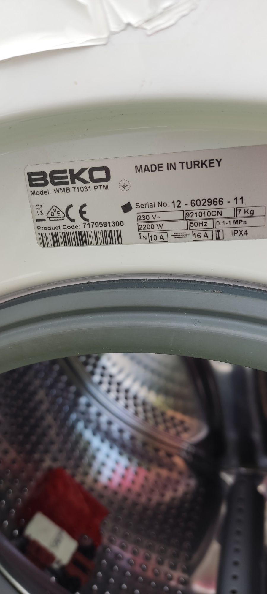 Motor arcelik, máquina de lavar roupa Beko