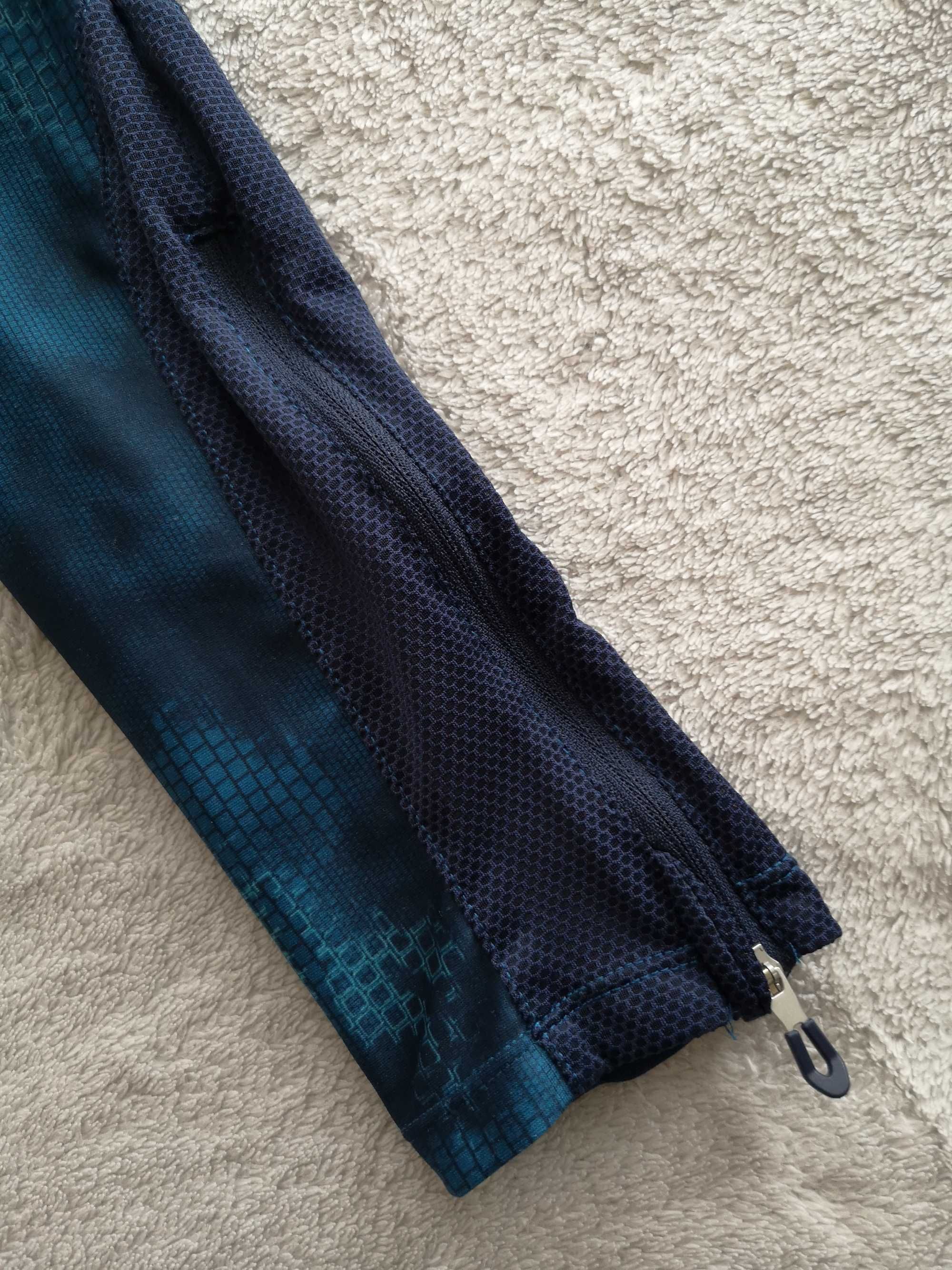 Niebieskie legginsy spodnie sportowe Decathlon Domyos 36
