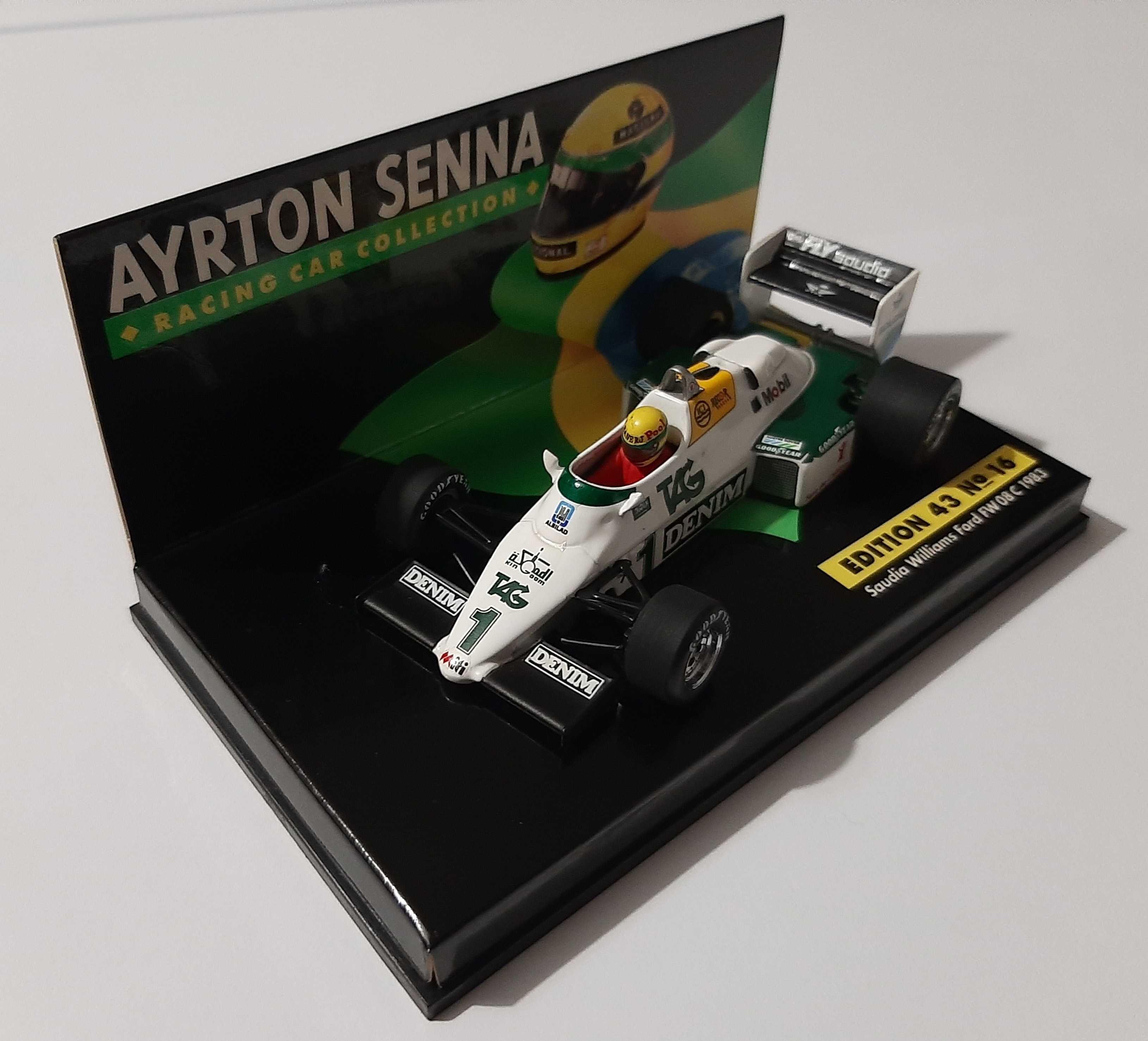 Ayrton Senna F1 teste Williams FW08 C 1983 Minichamps