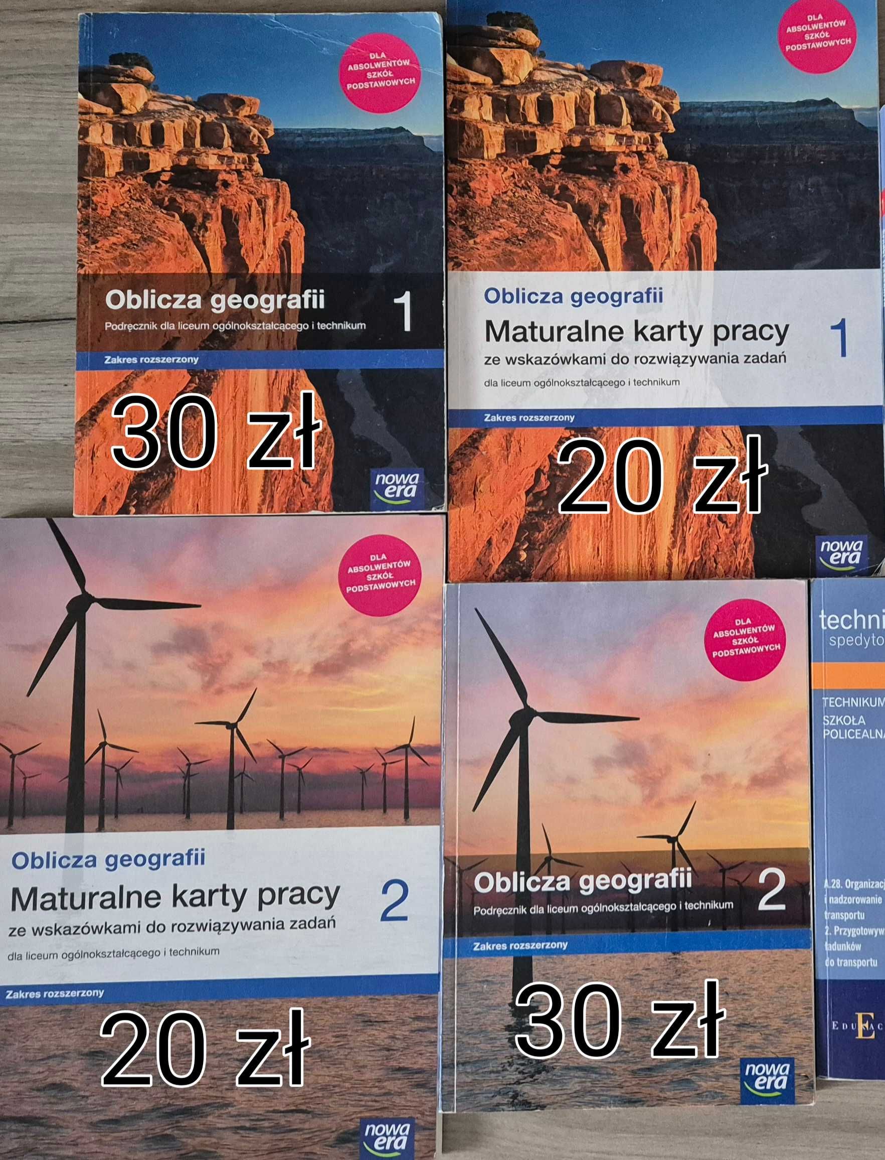 Podręczniki, oblicza geografii 1/2 zakres rozszerzony