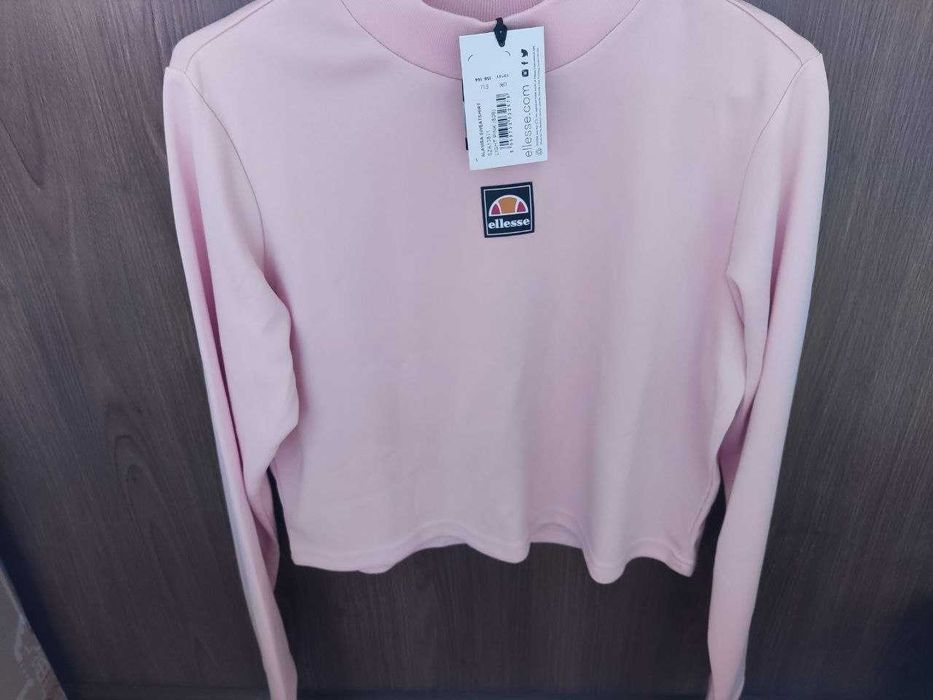 Ellesse топ з довгим рукавом рожевий