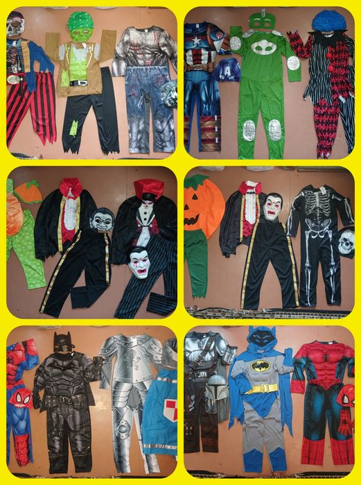 Карнавальний костюм. Хеловін Різні 5-6рок. Дракула.Гарбуз.Скел