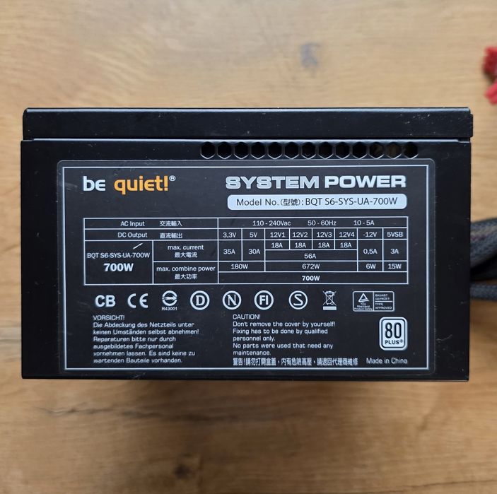 Zasilacz  Be Quiet! 700W