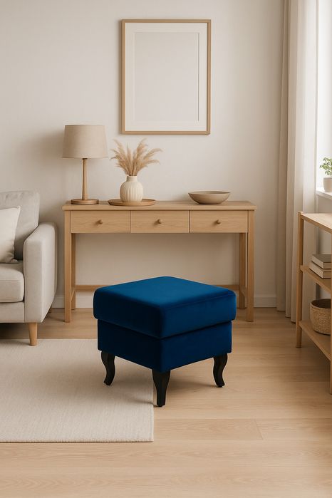 Pufa stylowa glamour pufa do fotela uszak