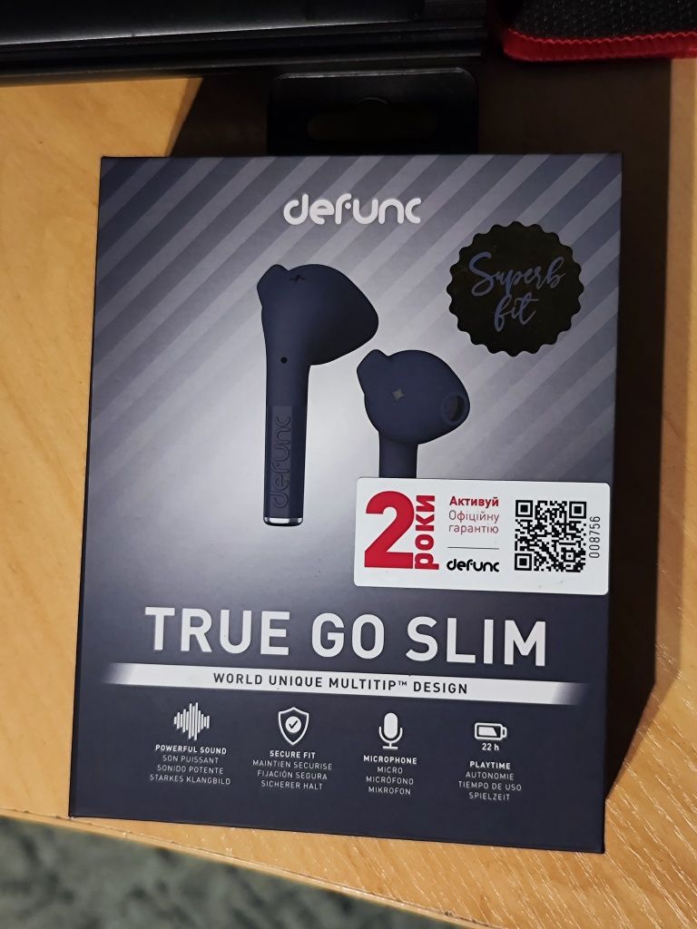 Наушники Defunc True Go Slim TWS Blue (D4214)