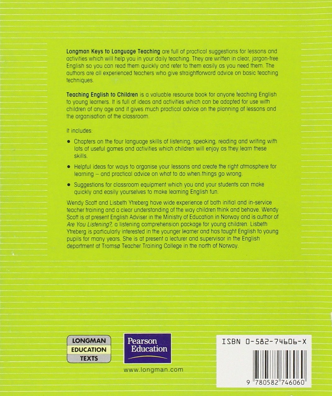 Teaching English to children Lisbeth H. Ytreberg, Wendy A. Scott