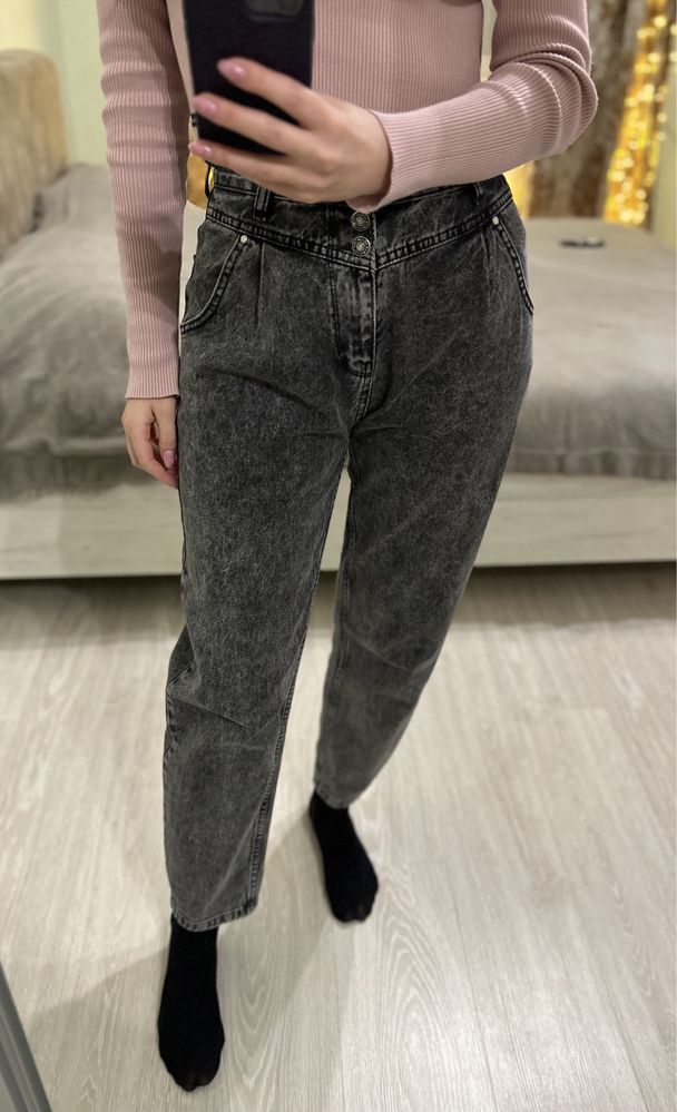 Темно-сірі джинси, 36 розмір