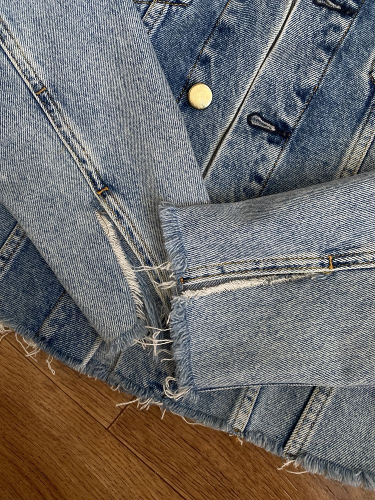 Джинсовий жакет піджак куртка джинсовка розмір XS