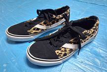 Ténis da Primark estilo Vans com padrão leopardo - tamanho 38,5