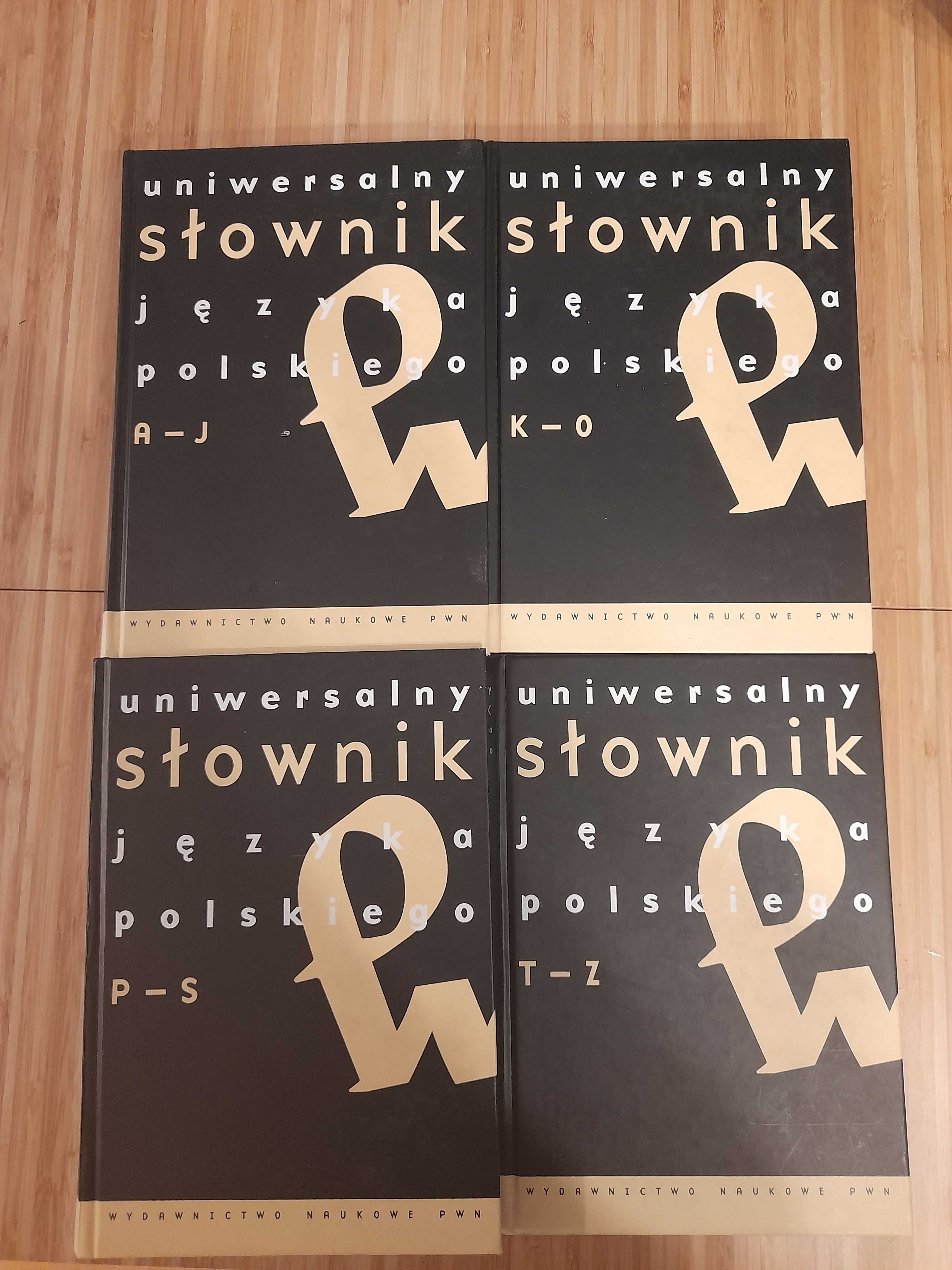 Uniwersalny słownik języka polskiego PWN, 4 tomy