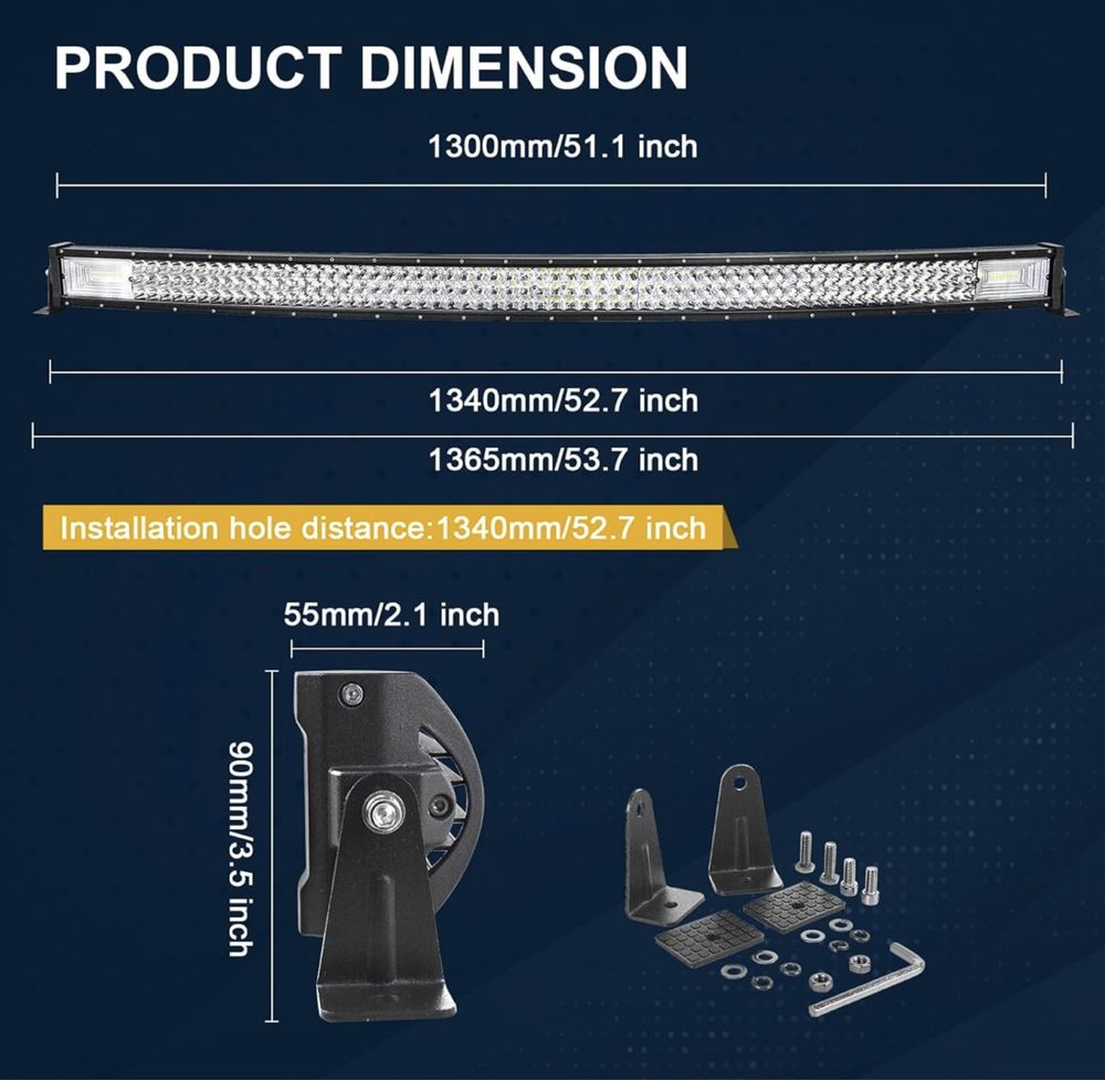 Lampa robocza led 132cm