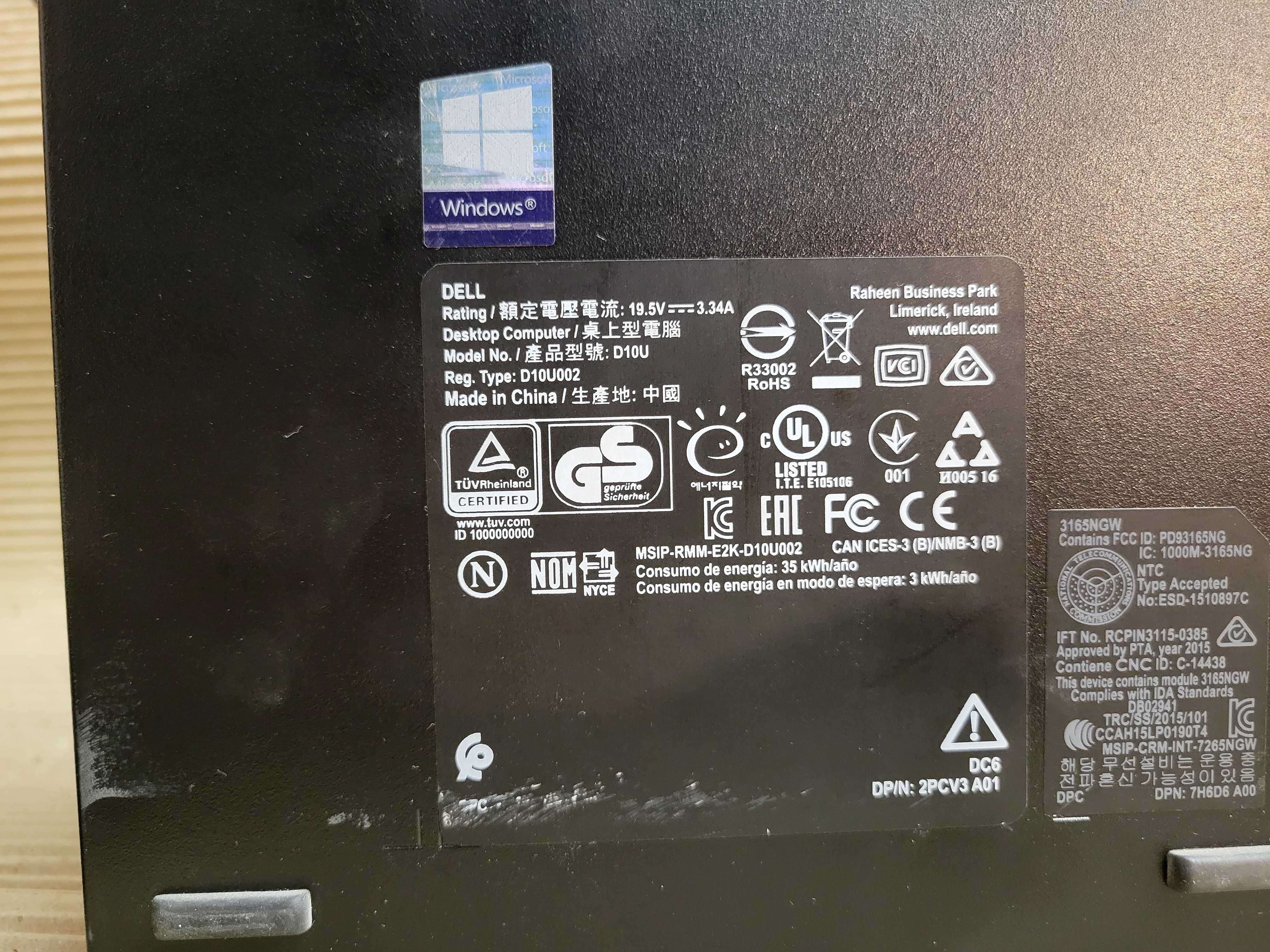 Міні ПК Dell OptiPlex 3050 8/128Gb m.2 SSD NVMe i5-7500T Wi-Fi HDMI