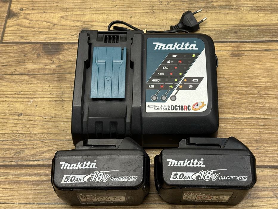 Zestaw Makita 2x bateria akumulator 5AH + szybka ładowarka DC18RC