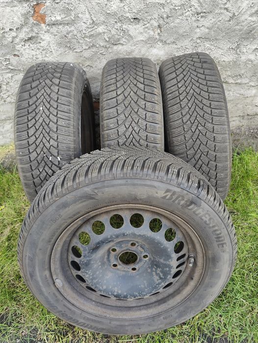 Koła zimowe jak nowe Bridgestone 205/60R16 5x105 56,6 Opel