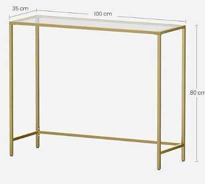 Konsola#Stolik konsolowy#toaletka , złoty