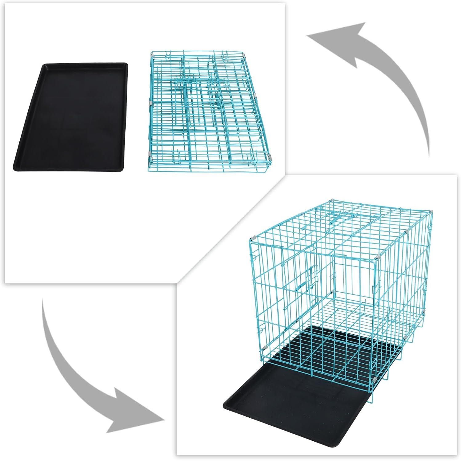 Metalowa Składana Klatka Kojec Dla Psa Kota Królika Z Kuwetą 50X37X40