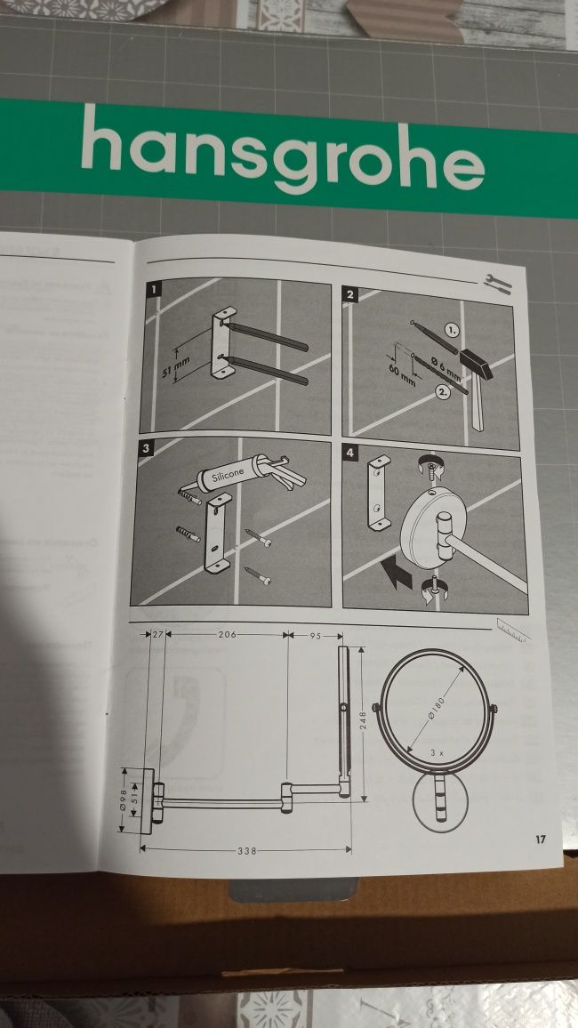 Дзеркало Hansgrohe Logis Universal 73561000 хром