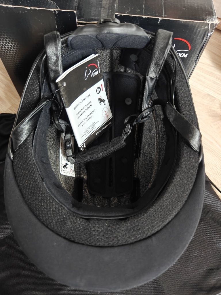 Kask jeździecki HKM deep blue granatowy M-L (57-59cm)