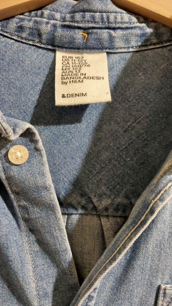 Koszula dżinsowa dla chłopca rozm.15 z H&M