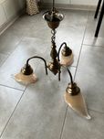 Żyrandol mosiężny 3x60W