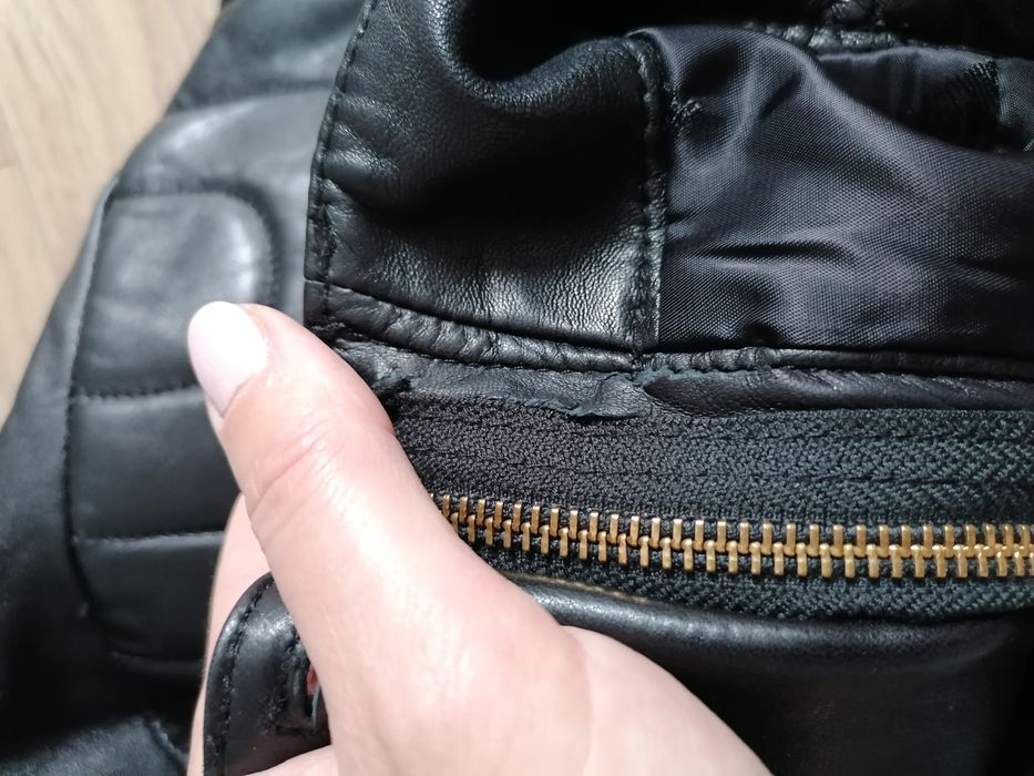 Spodnie skórzane H&M Moschino rozm. 36