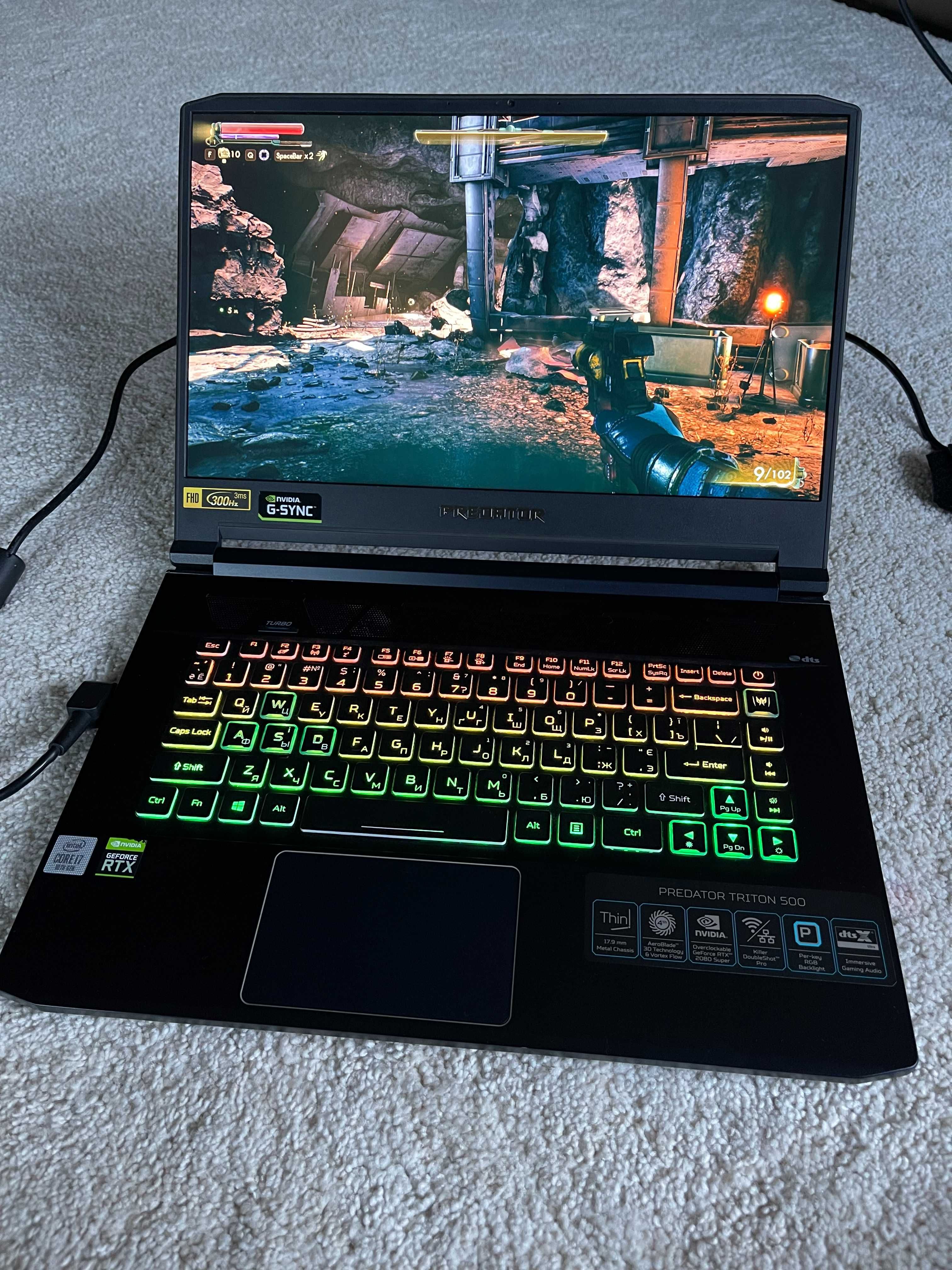 Acer Predator Triton 500 300 Hz/Intel Core i7/32Gb/2Tb/RTX 2080 Max-Q