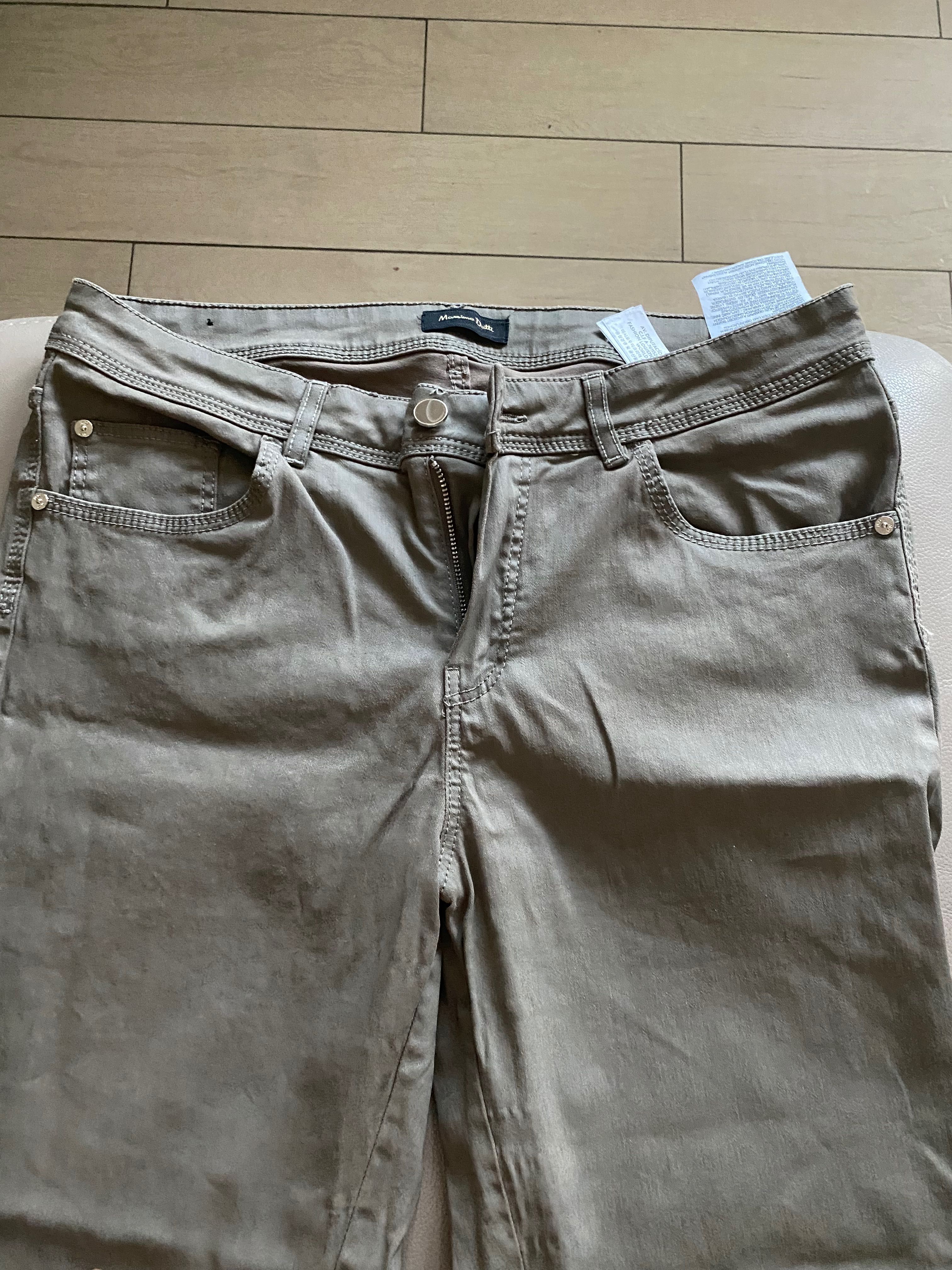 Spodnie woskowane Massimo Dutti 44