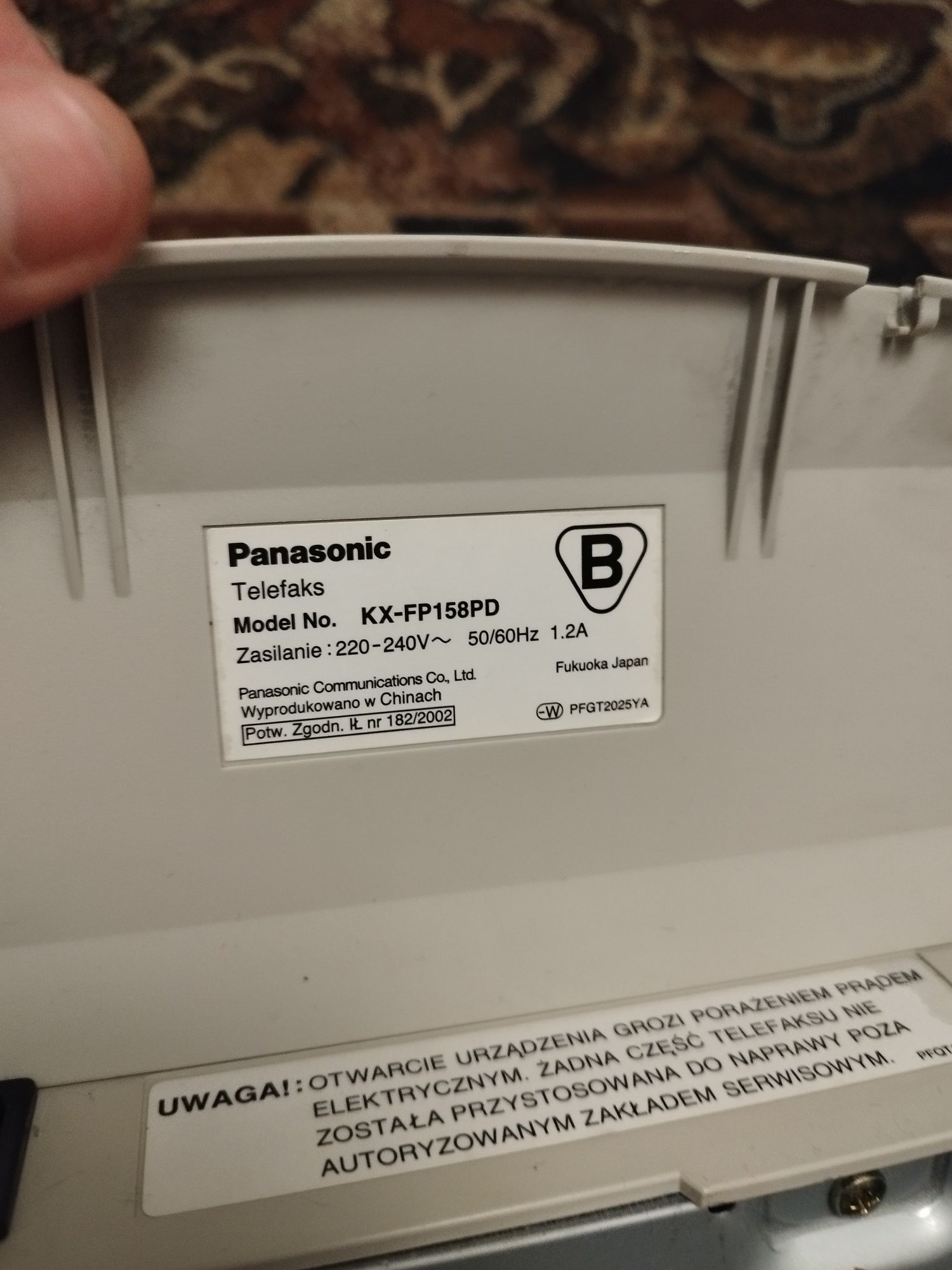 Panasonic tefaks KX