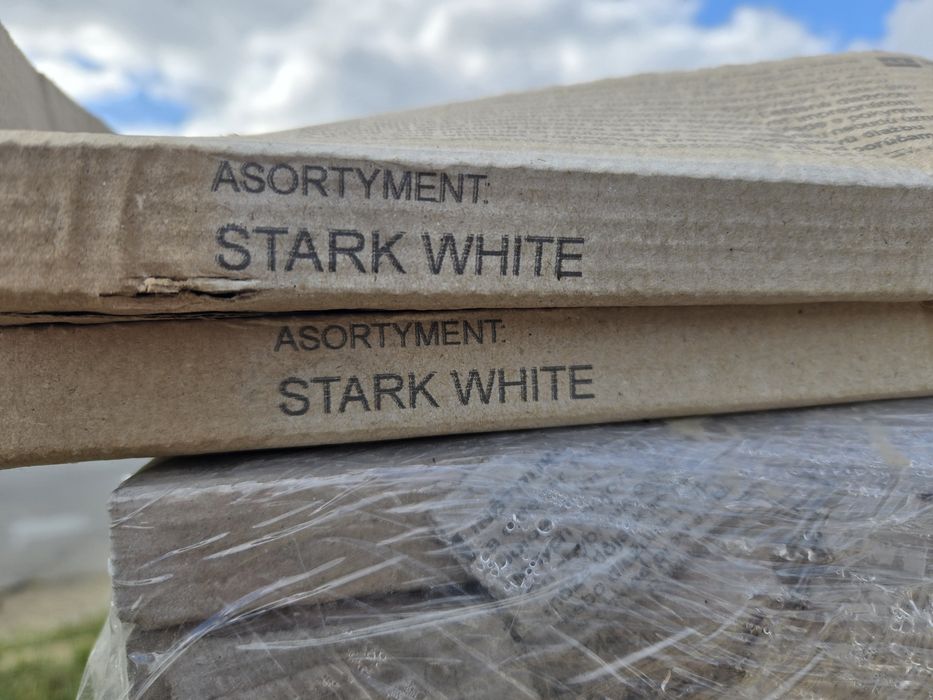 Gres płyty płytki tarasowe Stargres Stark White 90x90 20mm 2cm