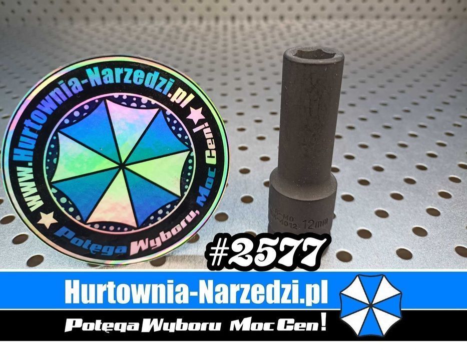 Nasadka długa 12mm Nasadka długa Udarowa 12mm 1/2" klucz 12mm