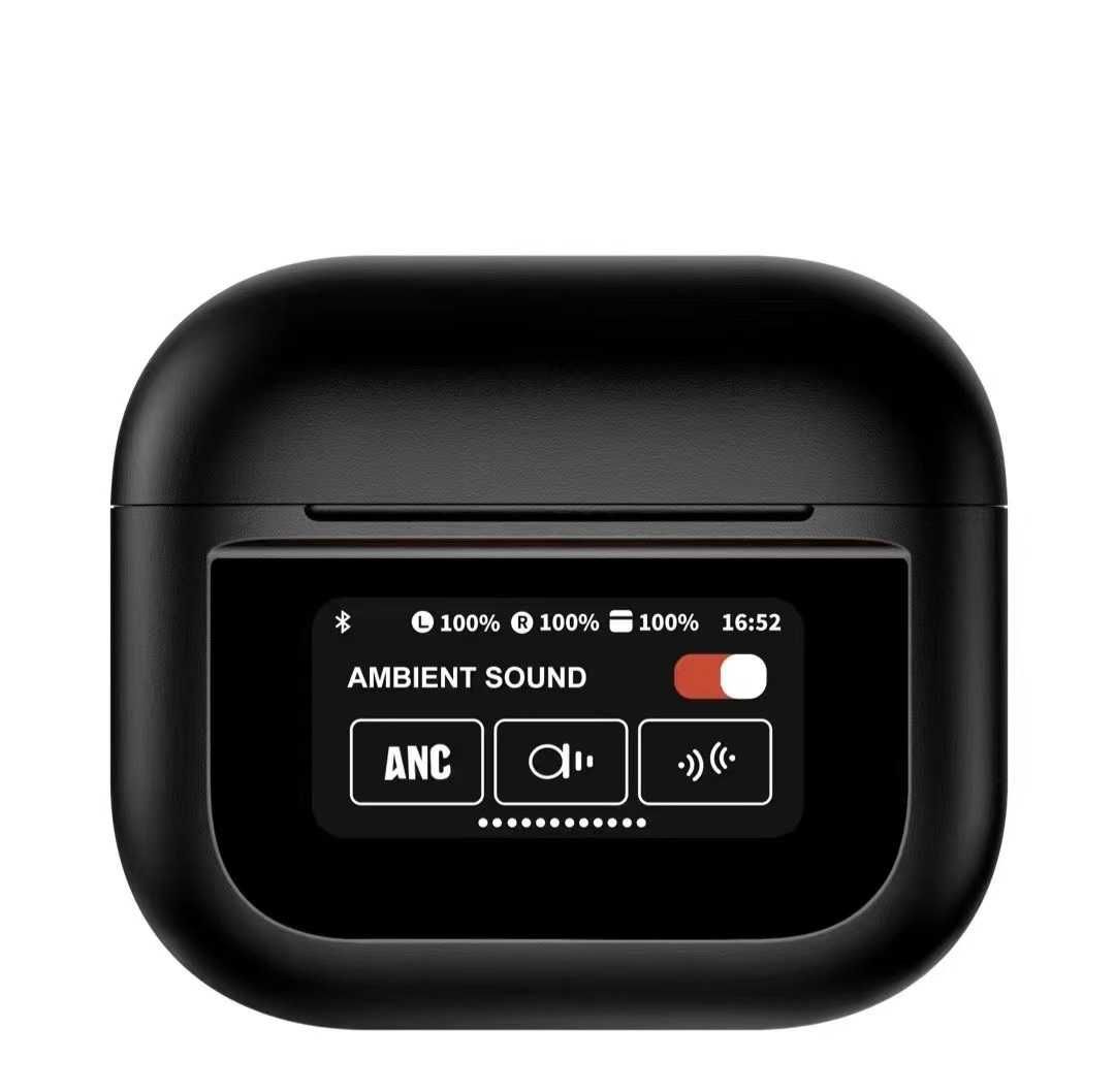 Słuchawki douszne Bluetooth YX28 TWS bezprzewodowe z ekranem czarne