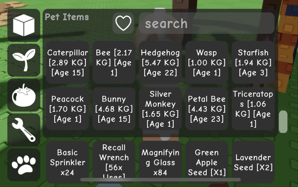 Пети grow a garden roblox