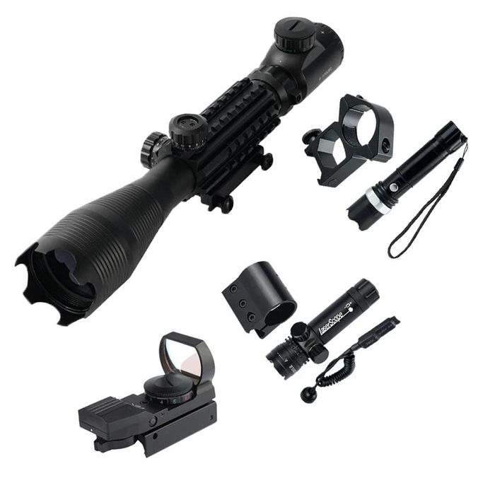 Оптичний приціл 4-16х50 AOE Combo 4в1 | Коліматор, ЛЦУ, ліхтар