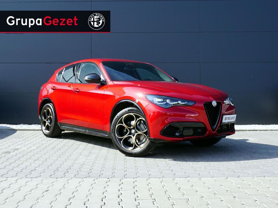 Alfa Romeo Stelvio INTENSA 2.0 Turbo 280KM AT8 Q4 Etna Red Elektryczny Hak holowniczy