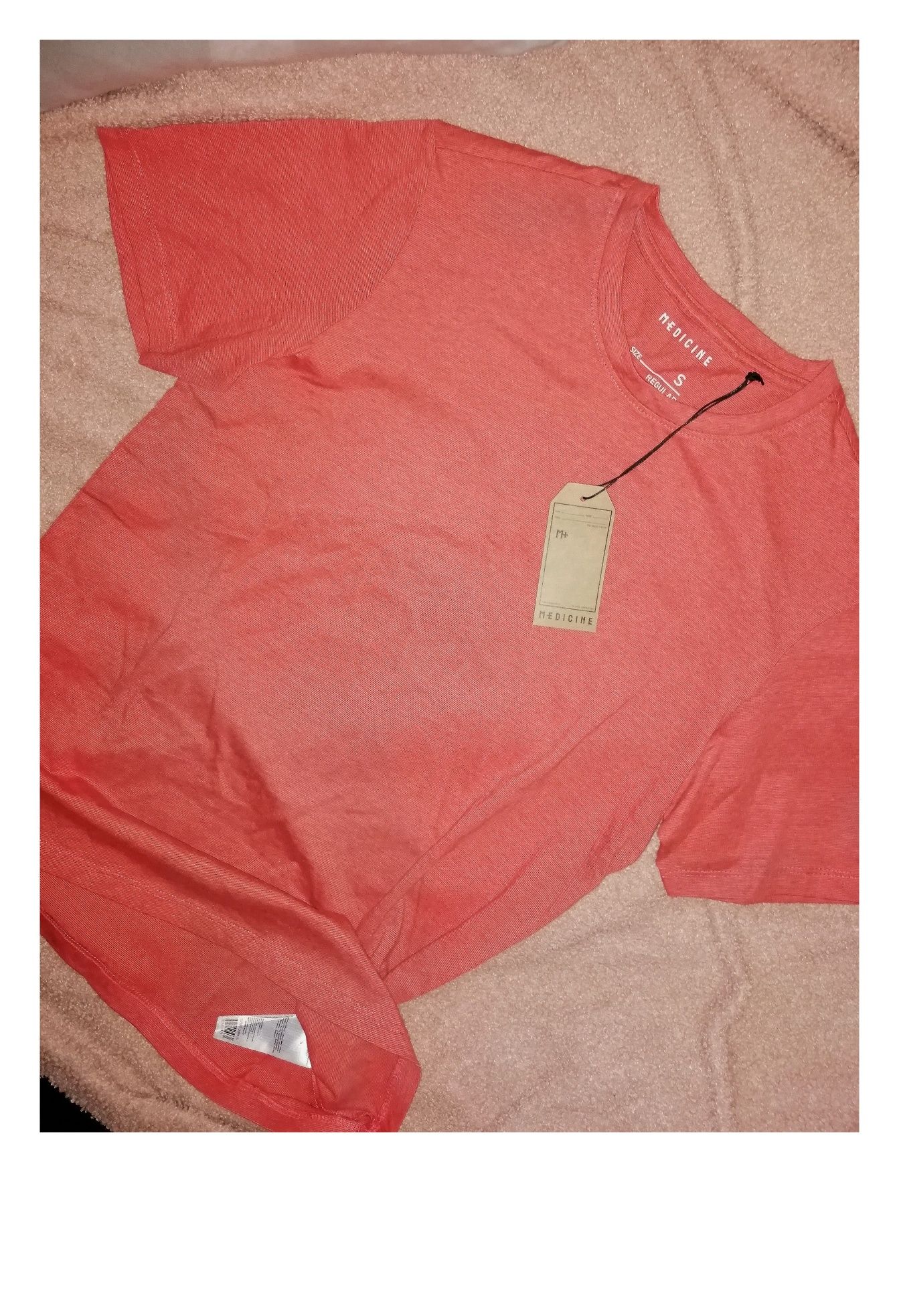 MEDICINE bawełniana, basicowa bluzka koszulka t-shirt regular. Nowa! S
