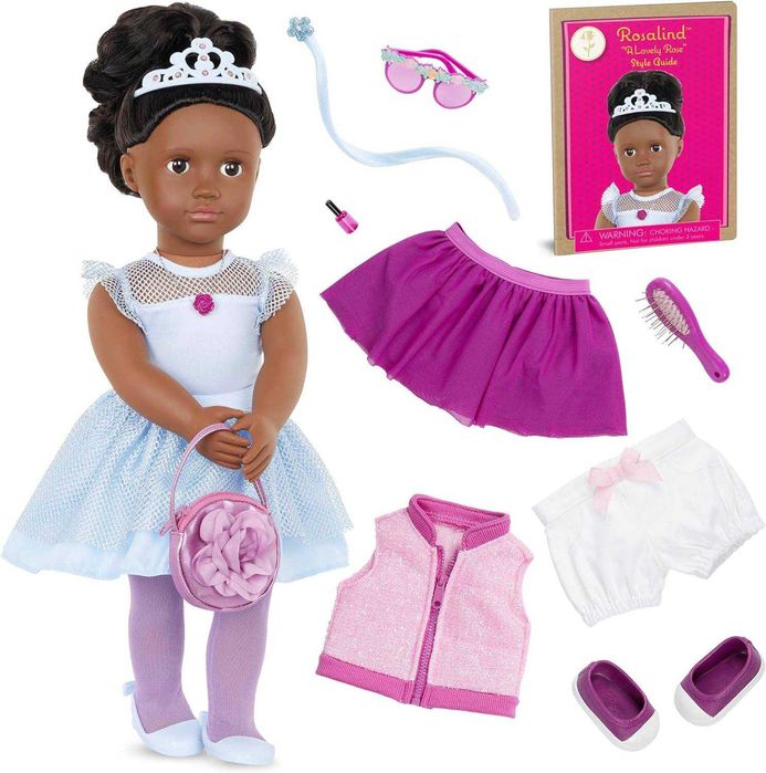 Our Generation Duża Lalka 46cm Rosalind Baletnica 3 stroje + akcesoria