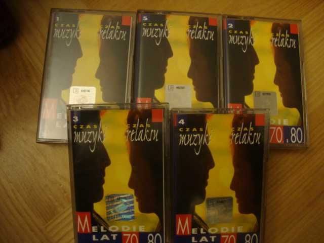 Czas muzyki, melodie lat 70 i 80 komplet 5 kaset