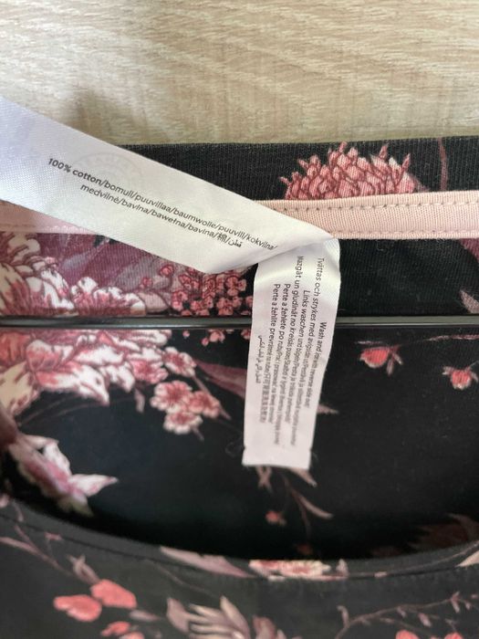 Damska tunika Lindex r.XXL (44/46), kwiecista koszula nocna, sukienka