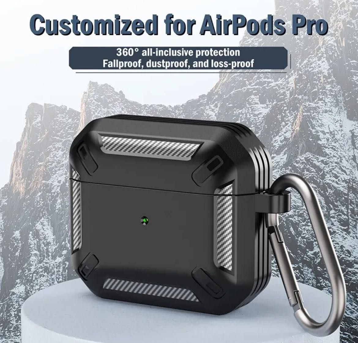 Etui Tech-protect Rough do Airpods Pro Czarne