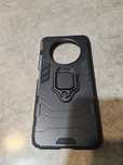etui case na telefon Honor X30 czarny z uchwytem na palec