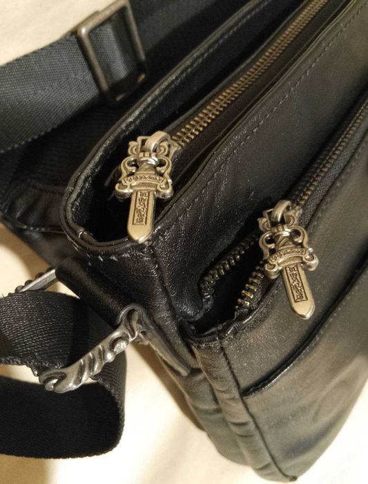 Мужская кожаная сумка "Chrome Hearts", США, оригинал. Новая.