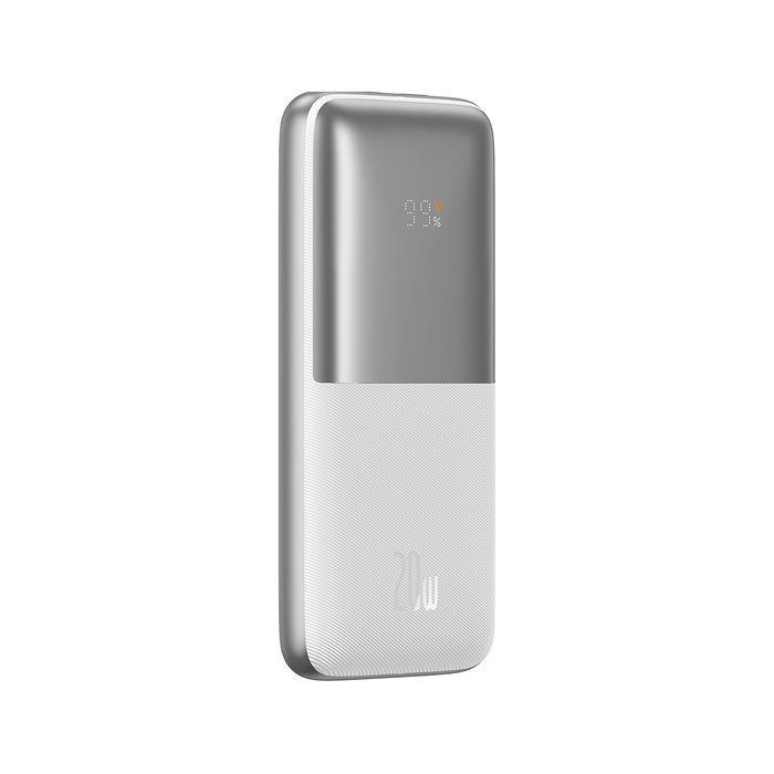 Powerbank Baseus Bipow Pro 10000mAh 20W Biały z USB Typu A-C, 3A 0.3M