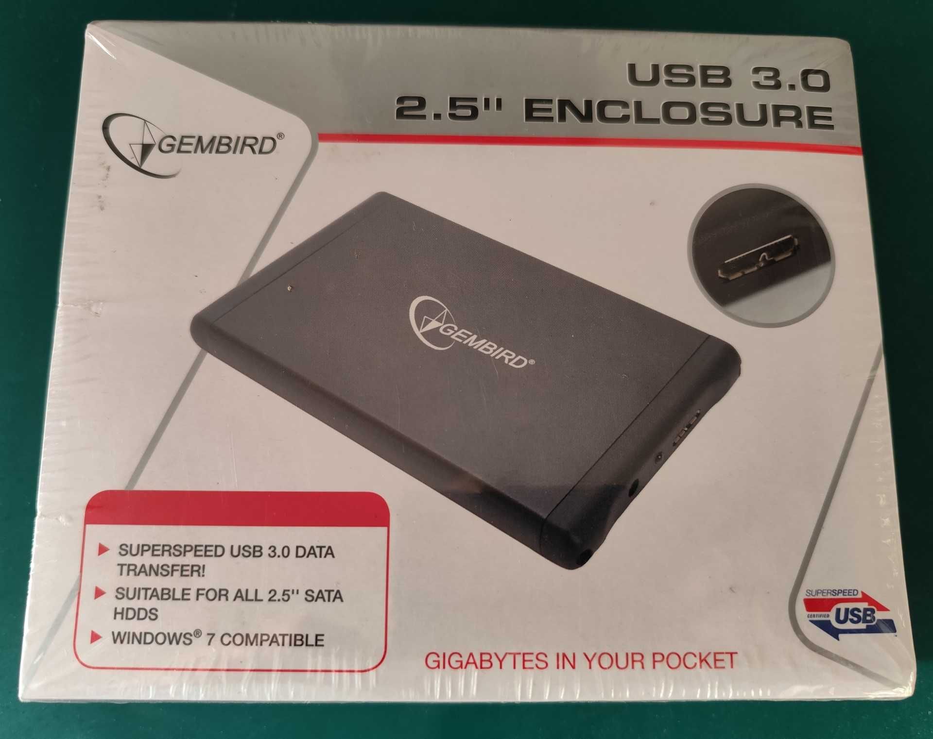 Obudowa zewnętrzna Gembird EE2-U3S-1 na dysk 2.5" SATA USB 3.0 NOWA