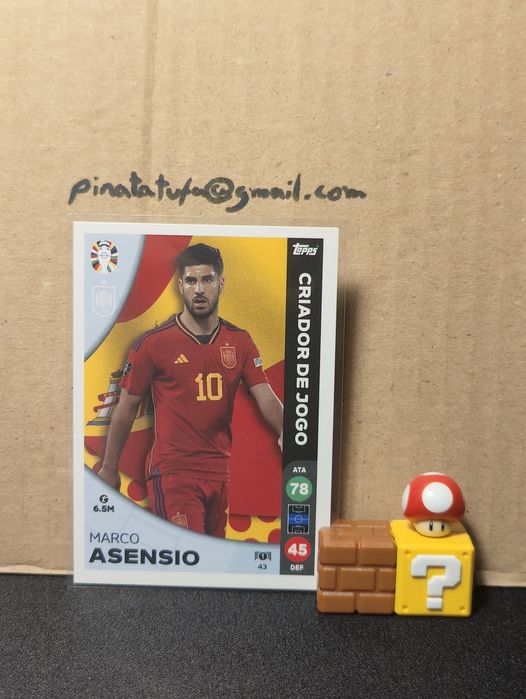 Carta Topps Marco Asensio – Euro 2024 (Seleção de Espanha)