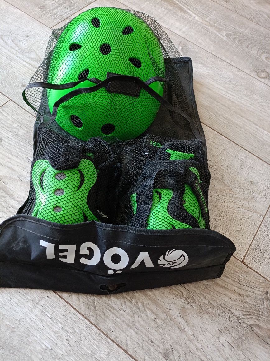 Kask i ochraniacze na rower,hulajnogę kpl