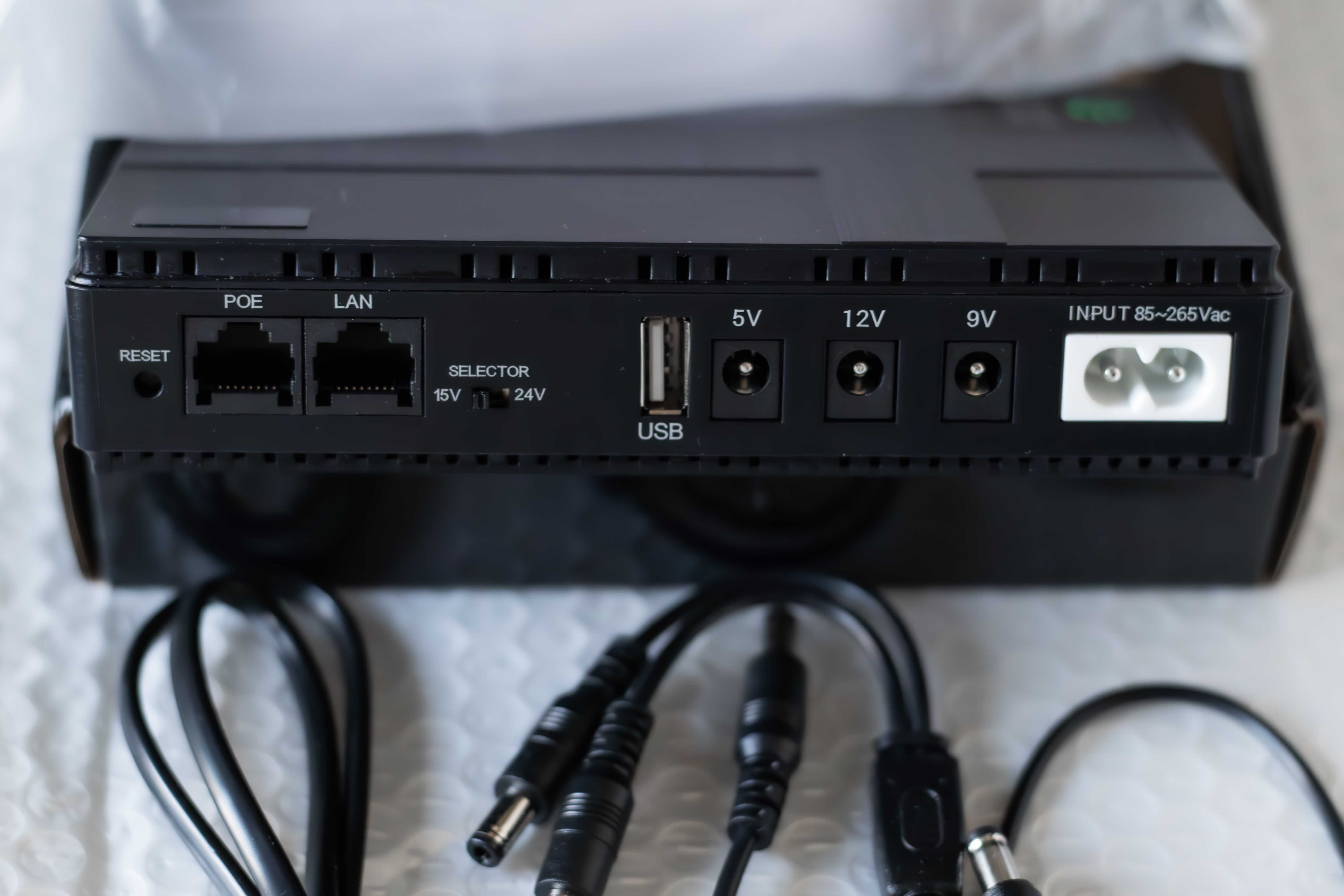 ДБЖ для роутера UPS 10400 mAh оптики терміналу, відеокамери, 5V/9V/12V