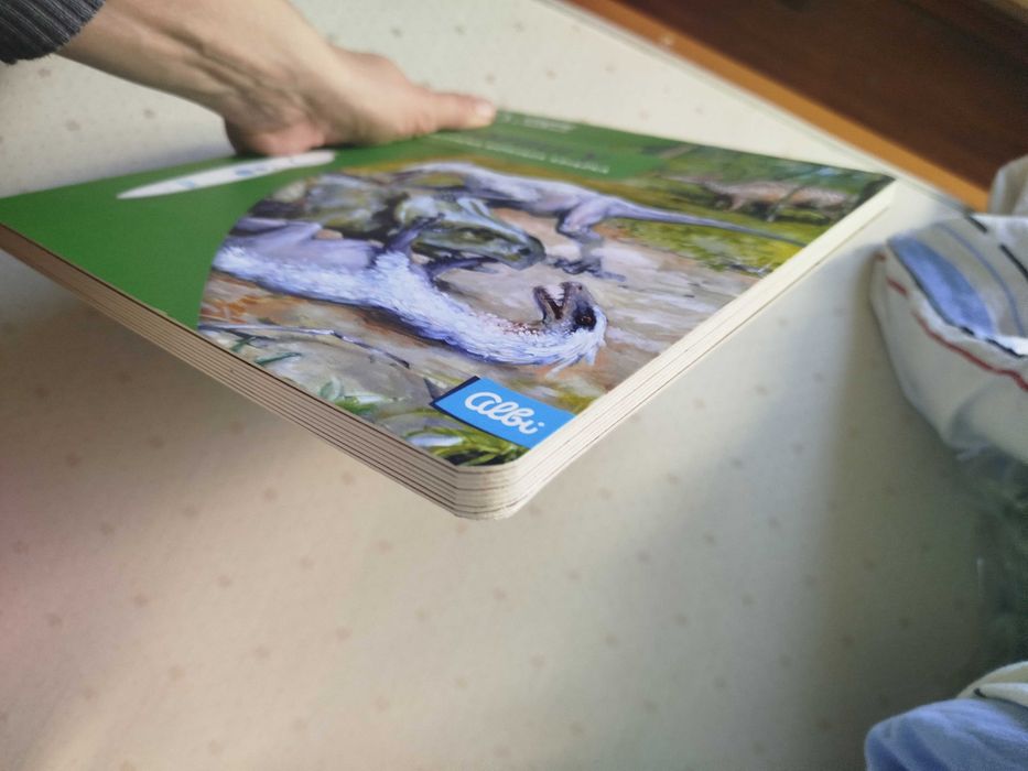 Książka albik czytaj z albikiem dinozaury