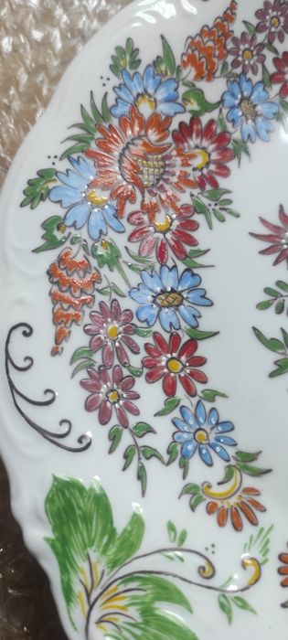 Talerz opolski wzór, hand painted Matysiok