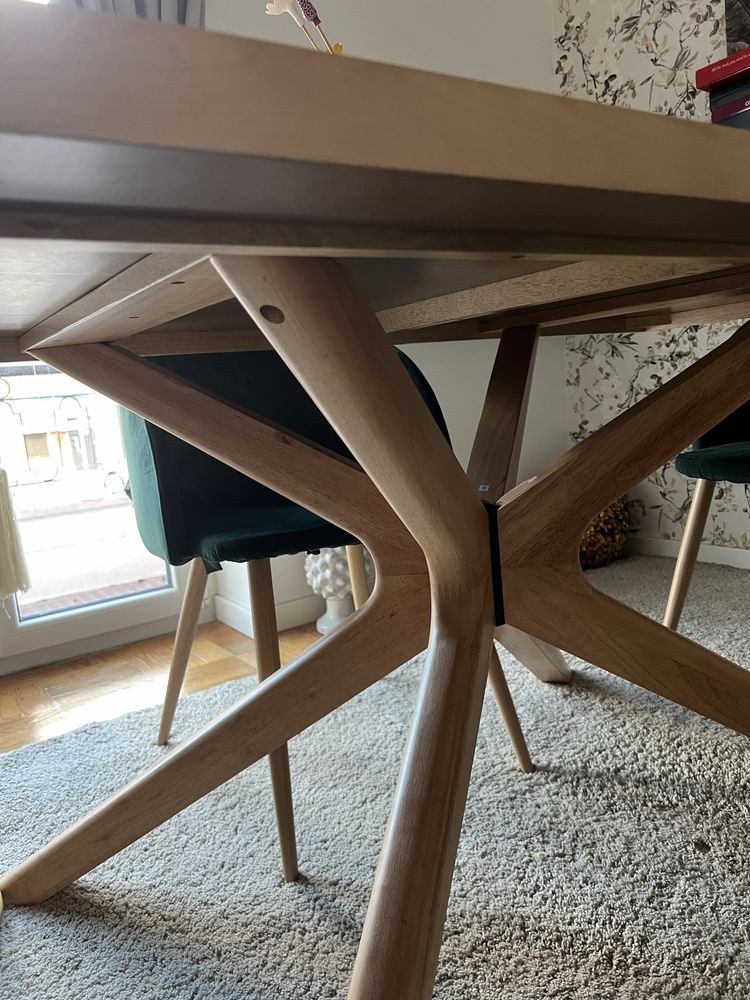 Mesa de jantar retangular em madeira (180x90 cm) Arnaiz