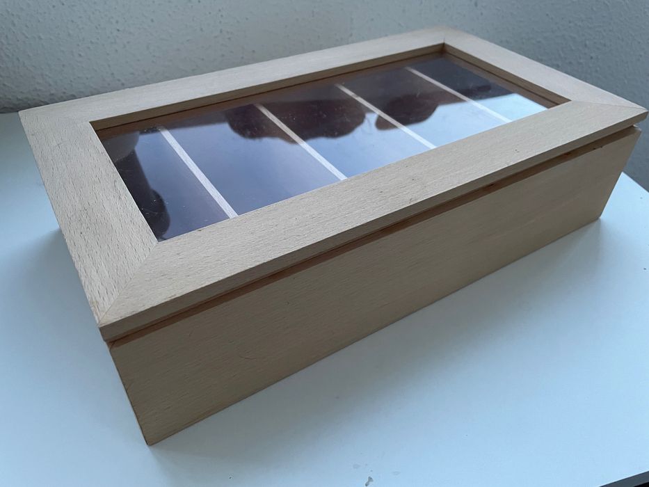 Caixa de madeira para chá